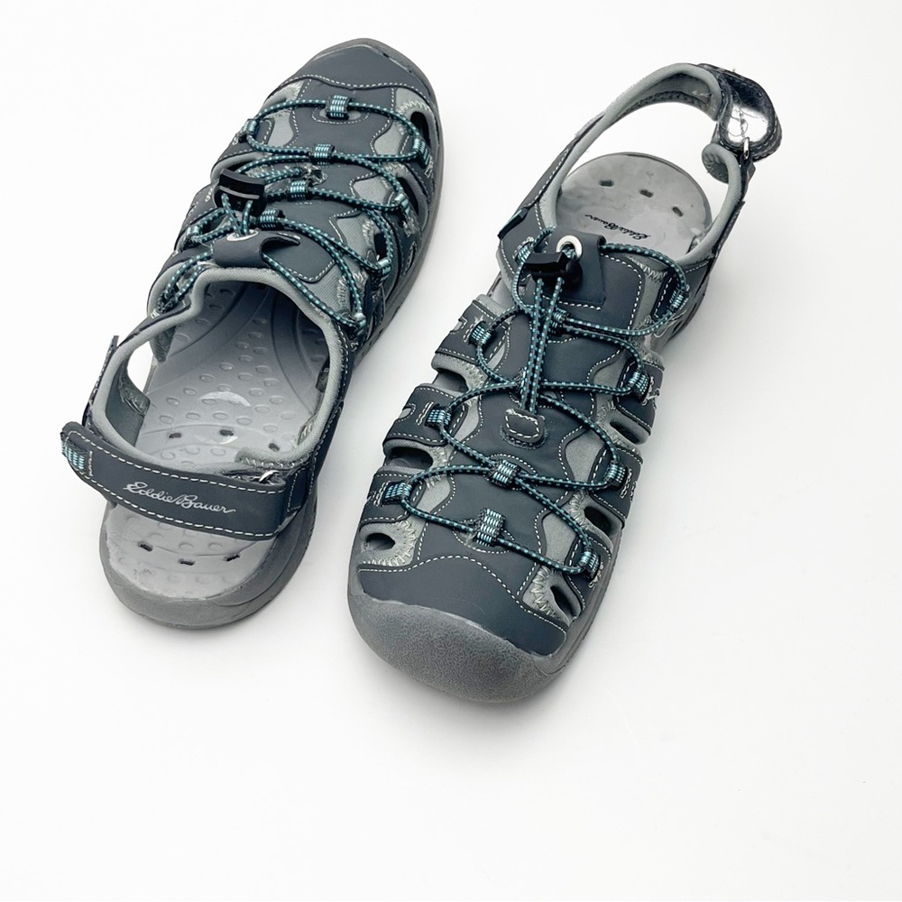 EDDIE BAUER Kelowna Lightweight Adjustable Front Cord  Heel Strap Sandals 8.5